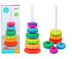 Dėlionė Lean Toys Sukamoji piramidės formos rūšiuoklė 36cm
