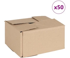 Sulankstoma dėžė 50 pcs Natūrali 20 x 15 x 10 cm Kartonas