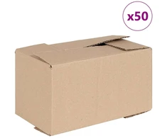 Sulankstoma dėžė 50 pcs Natūrali 24 x 13 x 13 cm Kartonas