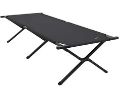 Sulankstoma Kempingo Lova Juoda 210 x 80 x 46 cm