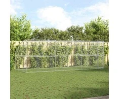 Šunų narvas 3 pcs Sidabro 6 x 2 x 2 m Galvanizuotas plienas