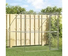 Šunų narvas Sidabro 2 x 2 x 2 m Galvanizuotas plienas