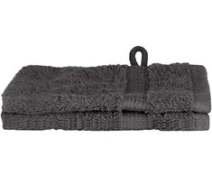 Svečių Rankšluostis SOLUND 2 pcs Antracitas 15 x 21 cm 550 gsm