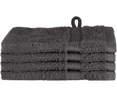 Svečių Rankšluostis SOLUND 4 pcs Antracitas 15 x 21 cm 550 gsm