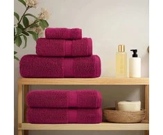 Svečių Rankšluostis SOLUND 4 pcs Vyšninė 15 x 21 cm 550 gsm