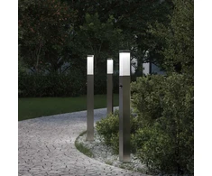 Pakabinamas šviestuvas Šviestuvai su jutikliu, 3 vnt., 80 cm, nerūdijantis plienas, IP44