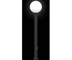 Pakabinamas šviestuvas Šviestuvas su stulpeliu ir lizdu, 120 cm, juodas, IP44