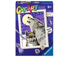 Dėlionė Ravensburger Tapybos rinkinys CreArt Mistiniai vilkai 23709