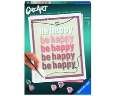 Tapymas pagal skaičius CreArt Be Happy 23544 Ravensburger