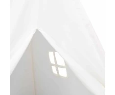 Teepee palapinė Balta 120 x 120 x 150 cm Audinys ir plastikas