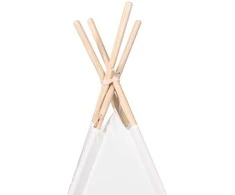 Teepee palapinė Balta 120 x 120 x 150 cm Audinys ir plastikas
