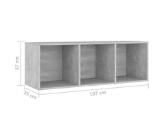 TV staliukas | Televizoriaus spintelė | 3 pcs 37 x 35 x 107.5 cm