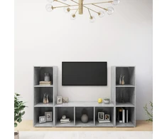 TV staliukas | Televizoriaus spintelė | 3 pcs 37 x 35 x 107.5 cm