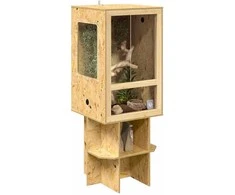 Terariumas Ruda 50 x 50 x 130 cm OSB