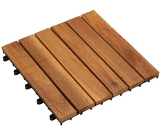Terasinė Plytelė 10 pcs Ruda 30 x 30 cm Akacijos kietasis medis