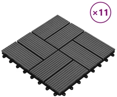 Terasinė Plytelė 11 pcs Pilka 30 x 30 cm MPK