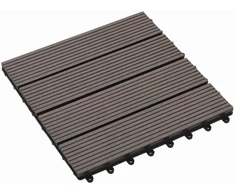 Terasinė Plytelė 11 pcs Tamsiai rudas 30 x 30 cm MPK