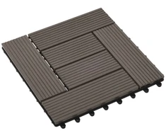 Terasinė Plytelė 11 pcs Tamsiai rudas 30 x 30 cm MPK