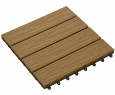 Terasinė Plytelė 3D dizainas 11 pcs Tikmedis 30 x 30 cm MPK