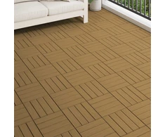 Terasinė Plytelė 3D dizainas 11 pcs Tikmedis 30 x 30 cm MPK