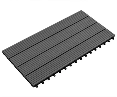 Terasinė Plytelė 6 pcs Juodas 60 x 30 cm MPK