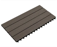 Terasinė Plytelė 6 pcs Tamsiai rudas 60 x 30 cm MPK