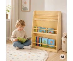 Tooky Toys TOOKY TOY medinė knygų lentyna