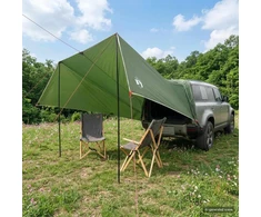Transporto priemonės tentas Žalia 500 x 515 x 215 cm