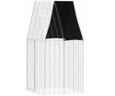 Triušių narvas Sidabro 100 x 100 x 210 cm Cinkuota plienas