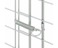 Triušių narvas Sidabro 400 x 100 x 210 cm Cinkuota plienas