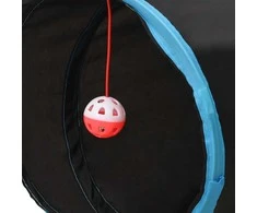 Tunelis katėms, 5 krypčių, juodas ir mėlynas, 25cm, poliesteris