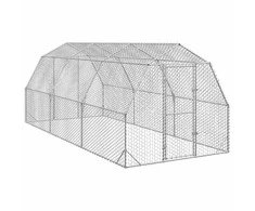Chicken Run 2,5x6x2,25 m cinkuotas plienas