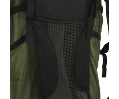 Turistinė kuprinė, uniformnė žalia, 80L, oksfordo audinys