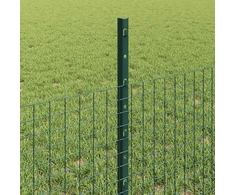 Suvirintas vielos tvora su stulpeliais 25 x 0,5 m Žalia