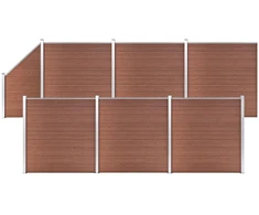 Tvoros rinkinys, rudos spalvos, 1138x186cm, WPC