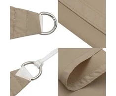 Uždanga nuo saulės, taupe, 5x7x7m, oksfordo audinys, trikampė