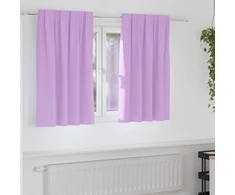 Užuolaidos su žiedais, blokuojančios šviesą 2 vnt. Violetinė