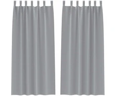 Užuolaidos su žiedais, blokuojančios šviesą 2 pcs