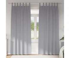 Užuolaidos su žiedais, blokuojančios šviesą 2 pcs