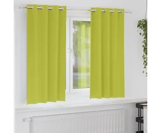 Užuolaidos su žiedais, blokuojančios šviesą 2 pcs Žalia