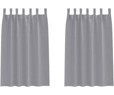 Užuolaidos su žiedais, blokuojančios šviesą 2 pcs