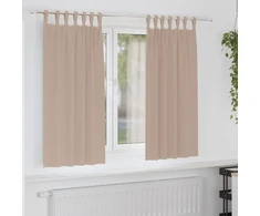 Užuolaidos su žiedais, blokuojančios šviesą 2 pcs Taupe