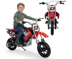 Injusa Vaikiškas elektrinis motociklas Motor Cross Raudona 24V
