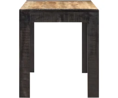 Valgomojo stalas, 140x70x76cm, neapdorota mango mediena