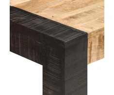 Valgomojo stalas, 140x70x76cm, neapdorota mango mediena