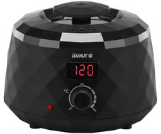 Vaško šildytuvas su ekranu iWAX DIAMOND 400ml, juodos spalvos