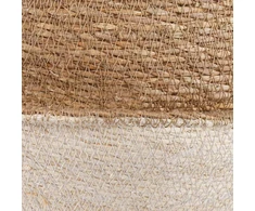 Vazonas su rankenomis 2 pcs Balta Ø 32 x 32 cm 100% Jūros žolė