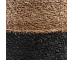 Vazonas su rankenomis 2 pcs Juoda Ø 45 x 36 cm 100% Jūros žolė