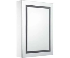 Veidrodinė vonios spintelė su LED apšvietimu, 50x13x70cm