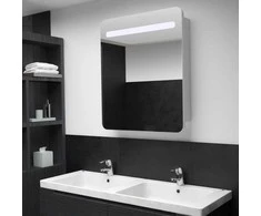 Veidrodinė vonios spintelė su LED apšvietimu, 68x9x80cm